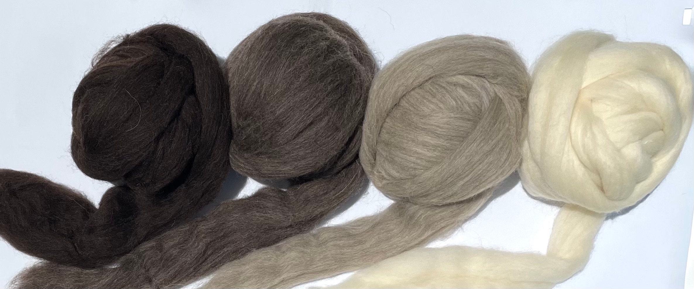 22Lb Wholesale Wool Roving 10kgRoll Natural brown undyed Etsy