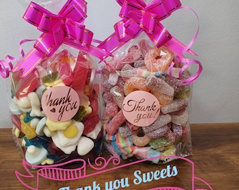 Thank you pick and mix Sweet bags/cones, party favour, birthdays, weddings