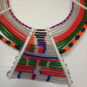 African Hand Made Choker Necklace.8&quot; x 6&quot;