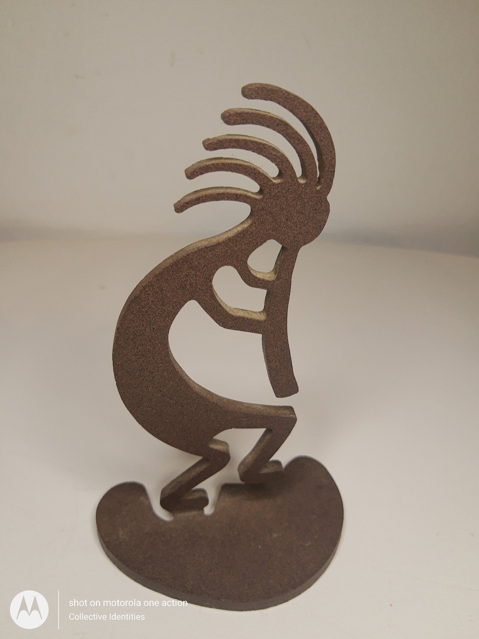 Hopi Kokopelli iron statue 5 x 3. Etsy