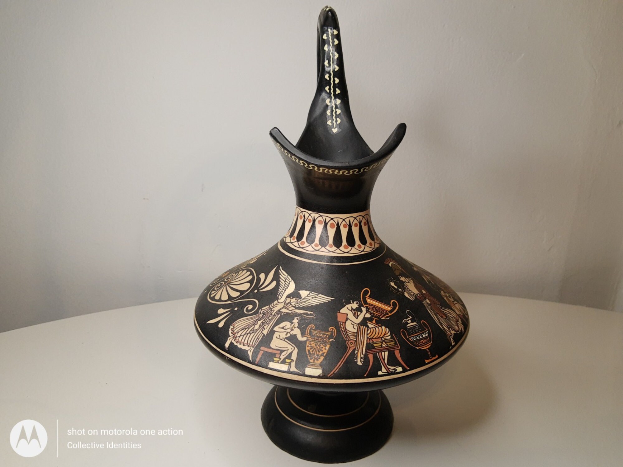 Greek Goddess Athena vase/decanter. Made by Growing Etsy