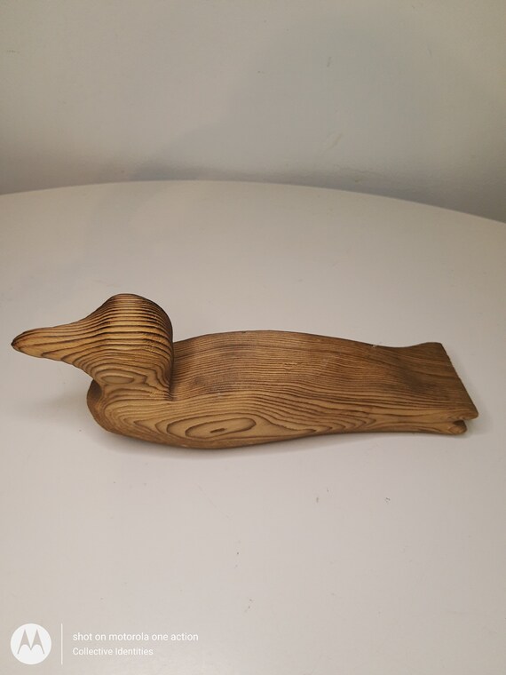 Fence Post Wooden Duck. 10 X 2.5 X 3.5. Etsy