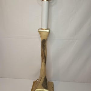 Vintage Brass Mid Century Lamp. 3.5&quot; x 17&quot;