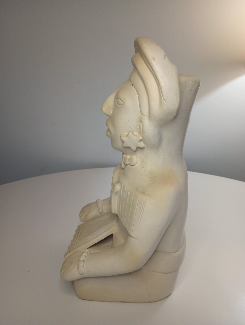 Large Vintage Aztec Mayan Clay Statue Figurine. 8 X Etsy