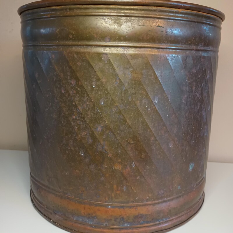 Large Brass Flower Pot