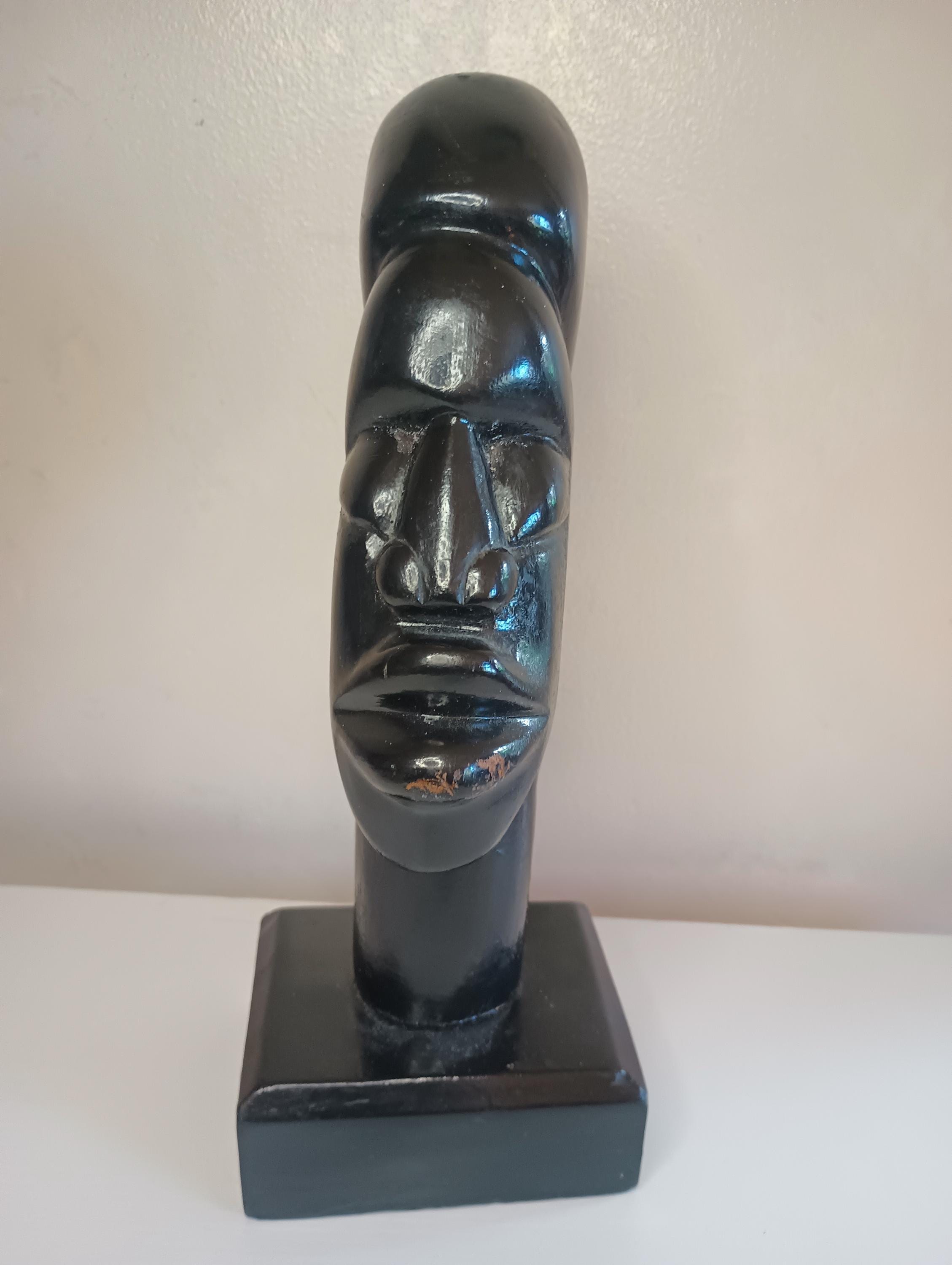 Vintage Hand Made Wooden African Sculpture. 4