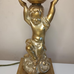 Vintage Cherub Table Lamp.3.5&quot; x 15&quot;