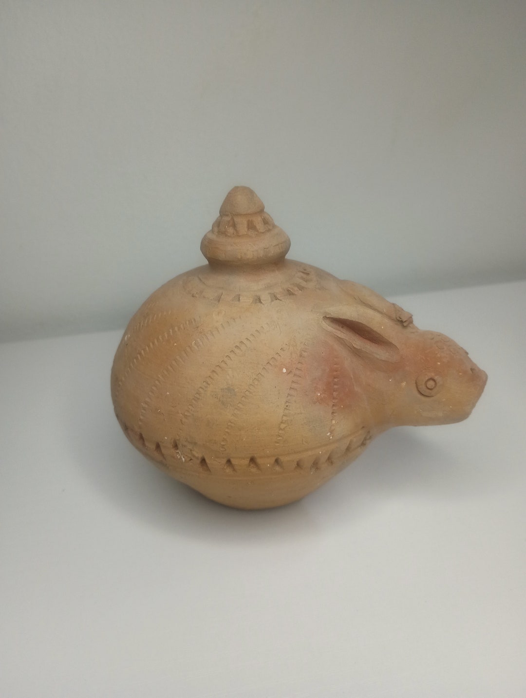 Vintage Clay Pre Columbian Rabbit Oil Lamp Figurine. 4 X 3.5 - Etsy