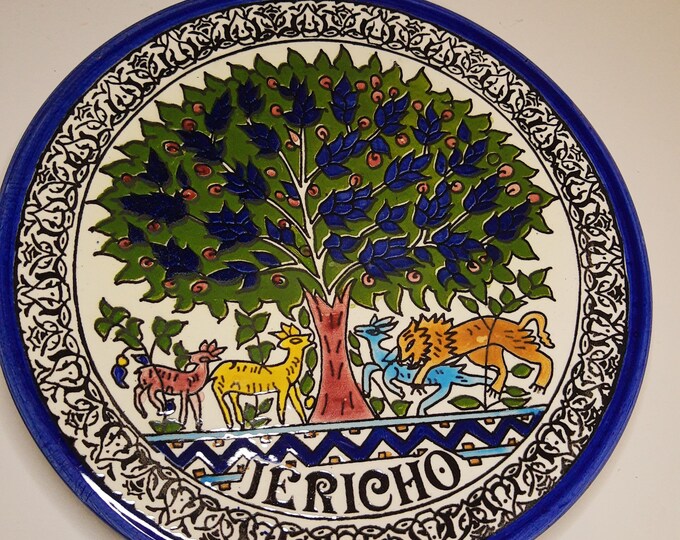 Hand Painted Jericho Tree of Life Plate, 11 Round, Wall Hanging. Etsy