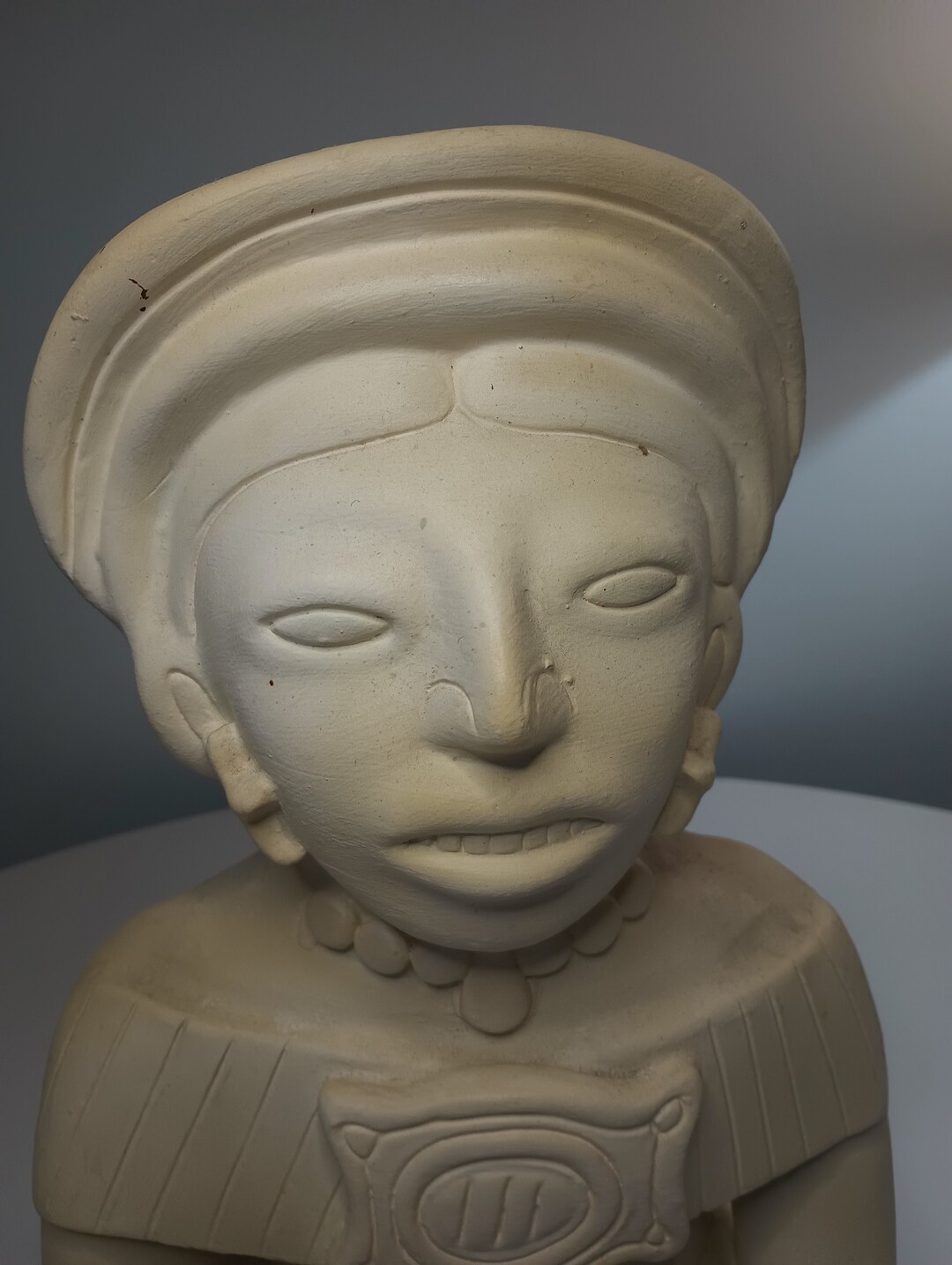 Large Vintage Aztec Mayan Clay Statue Figurine. 8 X 14.5 X 6.5 Etsy