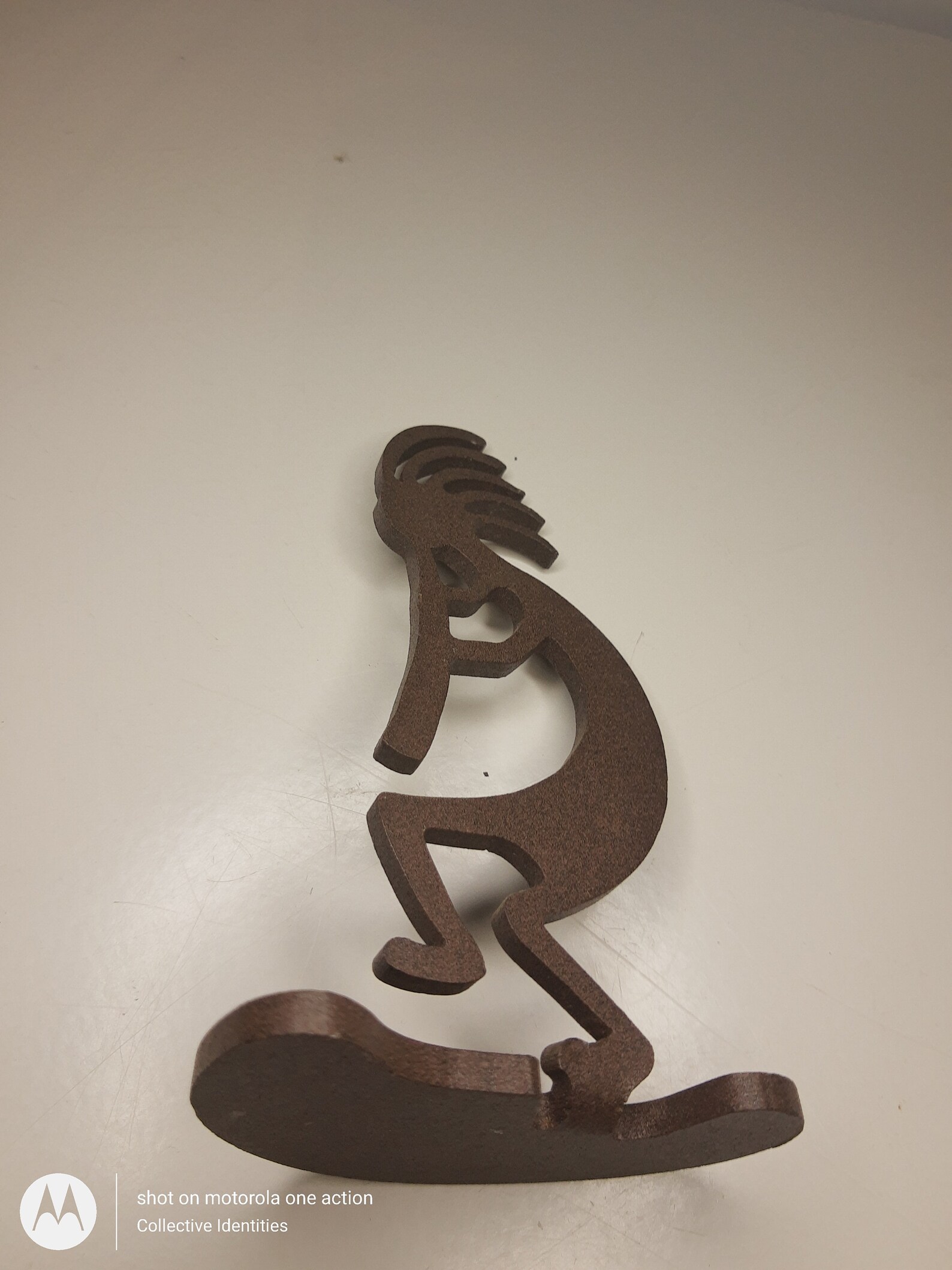 Hopi Kokopelli iron statue 5 x 3. Etsy