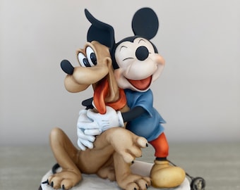 Disney Mickey Mouse & Pluto Porcelain Figurine- Gift giving
