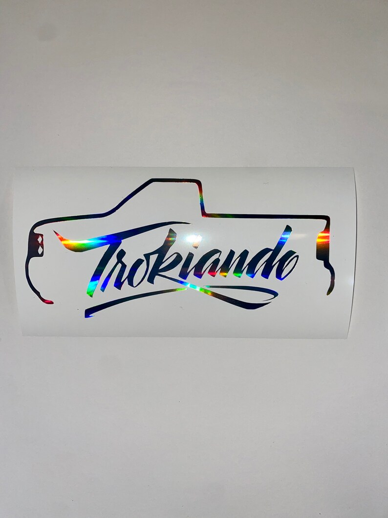 Trokiando Cuh Mamalona Car Decals No Quema Cuh Holographic Permanent