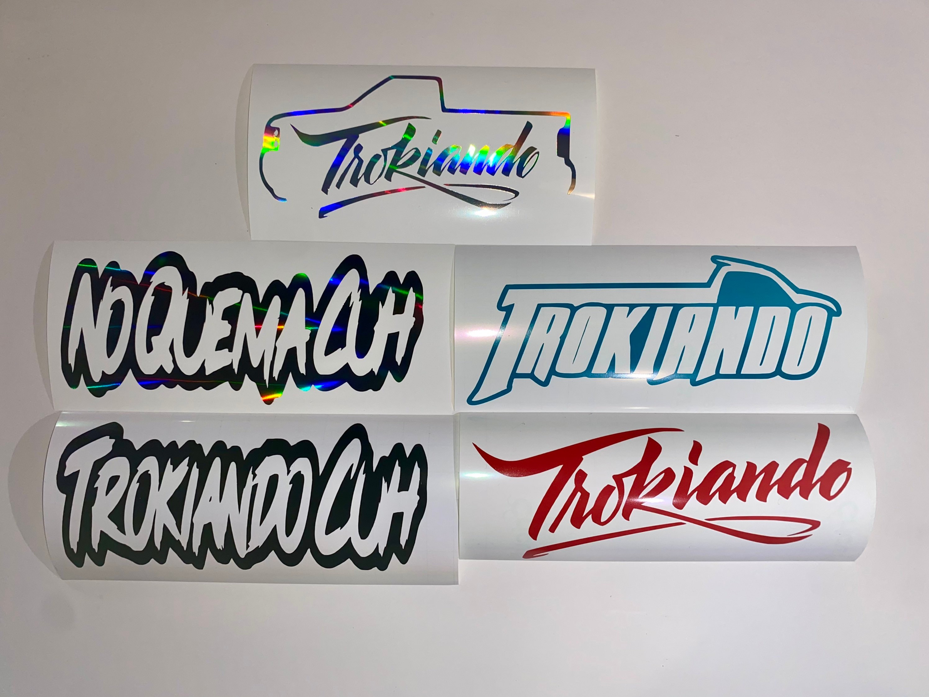 Trokiando Cuh Mamalona Car Decals No Quema Cuh Holographic Permanent