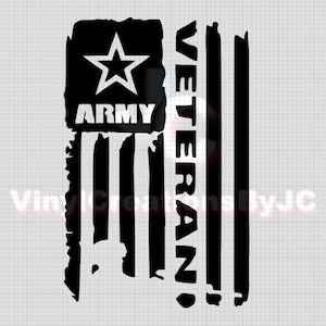US Army Veteran Car Decal - Army Stickers