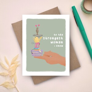 Mother’s Day Card | Birthday Card For Mom | Strongest Woman I Know Card