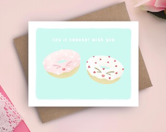Cute Sloth Valentines Card  | Let’s Hang Out Forever Card for Galentine’s Day