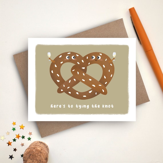 Funny Engagement Card | Congrats Engagement Gift | Wedding Card | Tying the Knot