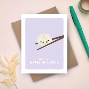 Welcome Little Dumpling Card | New Baby Card | Parenthood Card
