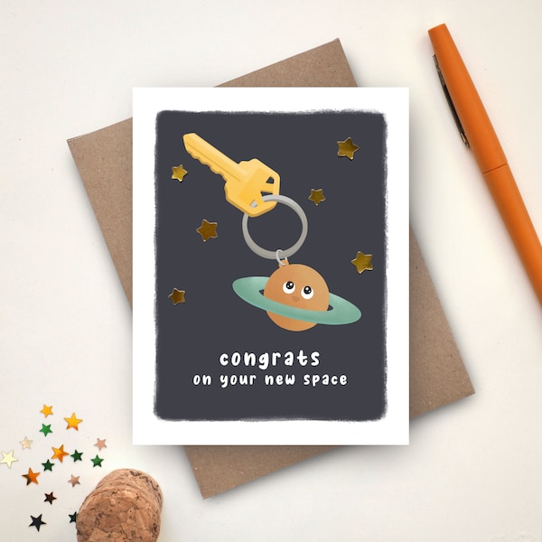 New Home Card | Congrats On Your New Space Card | Congrats Housewarming Card