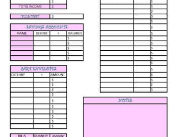 Budget by Paycheck Printable
