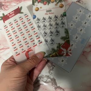 Christmas savings challenge