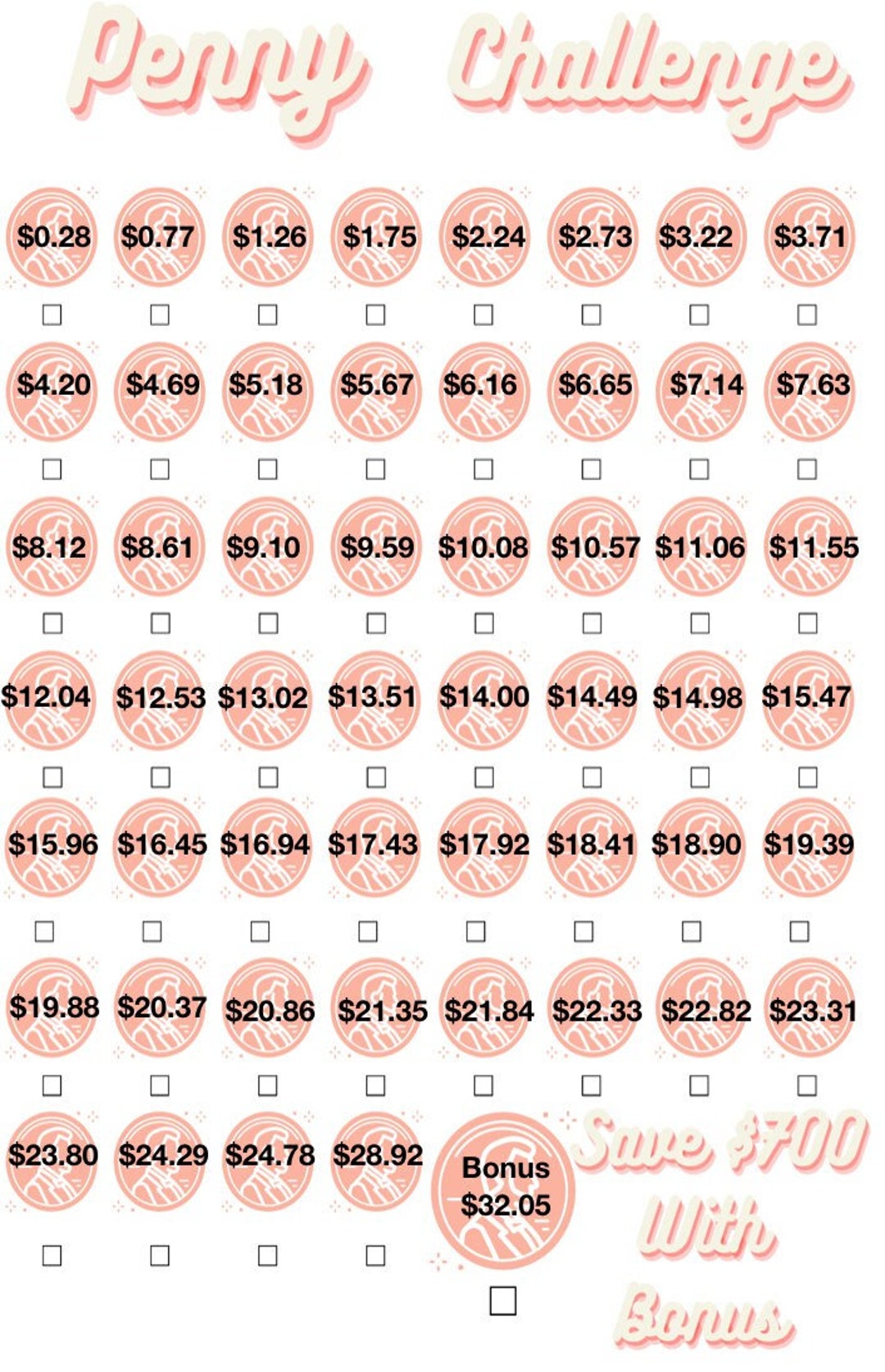 Penny Savings - Etsy