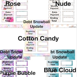 Debt snowball sticker