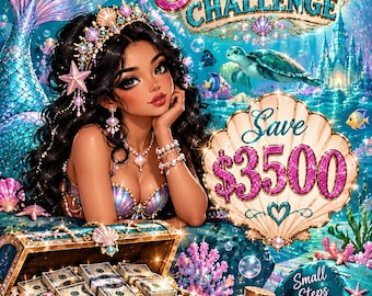 A6 Mermaid Savings Challenge Bundle