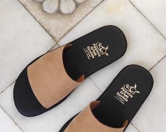 Sandalias de hombre de piel hechas a mano con suela cómoda