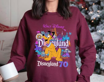 Disney Magic 70th Anniversary Sweatshirt, Disney Family Vacation Hoodie, Disneyland Anniversary Hoodie, 70 Years of Magic Crewneck, 173380