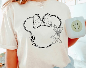 Custom Disney Characters Family Matching Shirt, Comfort Colors, Disney Family Vacation Shirt, Mickey Head Shirt, Mickey Crew Tee, 173558