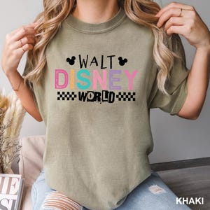 Walt Disney World Shirt, Retro Walt Disney World Graphic Tee, Comfort Colors Magical Vacation Tee, 176027 image 16