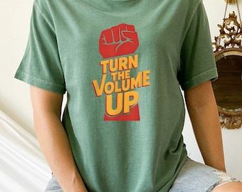 Turn the Volume Up Shirt, Comfort Colors, Zohran Mamdani Shirt, Zohran NYC 2026 Mayor Shirt, Progressive Liberal Tee, Democracy Shirt,174257