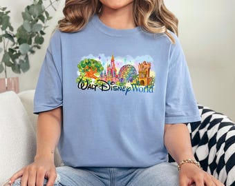 Walt Disney World Shirt, Comfort Colors Retro Walt Disney World Graphic Tee, Magical Vacation Tee, 176026