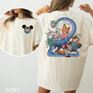 Custom Zootopia Disney Shirt, Comfort Colors, Personalized Disney Family Shirt, Mickey Ears Shirt, Disney Zootopia Characters Shirt, 174547 image 11