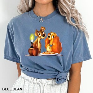 Lady And The Tramp, Lady And The Tramp Shirt, Disney Lady And The Tramp, Comfort Colors, Disney Family Shirts, Disney Couple Shirts, 171355