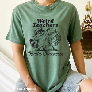 Funny Raccoon Teacher Shirt: Comfort Colors Back To School Tee
