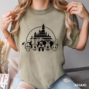 Disney Friends Shirt, Comfort Colors Disney Shirt, Disney Family Trip Shirt, Disney Castle Shirt, Disney Characters Shirt, 171055
