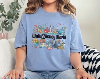 Retro Walt Disneyworld Shirt, Comfort Colors Shirt, Vintage Disneyworld Shirt, Disney Mickey And Friends Shirt, Retro Disney Shirt, 173554