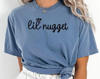 Camiseta Lil Nugget, Camiseta de Cumpleaños de Pollito Pequeño, Camiseta para Niños Pequeños, Camiseta de Anuncio de Embarazo, Camiseta para Baby Shower, Top Comfort Colors, 173460