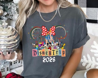 Disney Family Shirt 2026, Comfort Colors Shirt, Disney Vacation Shirt, Disneyworld Shirt, Disney Family 2026 Trip Tee, Disney Shirts, 174384