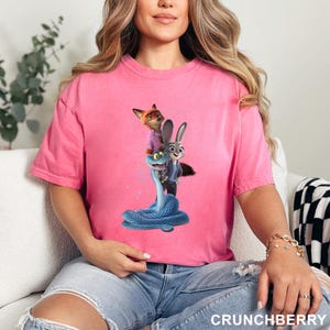 Zootopia 2 Disney Shirt, Comfort Colors, Walt Disney World Shirt, Judy Hopps Nick Wilde Gary De'Snake Shirt, Disneyland Zootopia Tee, 174667 bild 9