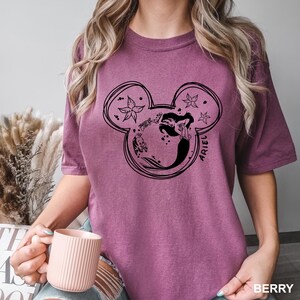 Disney Ariel The Little Mermaid Shirt, Comfort Colors Disney Shirt, Disney Trip Shirt, Disney Mermaid Shirt, Disney Girls Shirt, 171075
