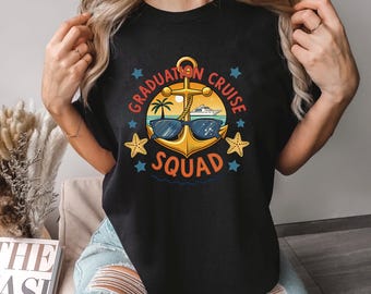 Graduation Cruise Squad Shirt, Comfort Colors, Class of 2026 Graduation Trip Tee, Senior Cruise Shirt, Graduation Vacation Shirt, 175068