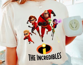 The Incredibles Shirt, Retro Superhero Family Tee, Pixar Cartoon T-Shirt, Vintage Animated Movie Shirt, Gift for Disney Fans, 171538