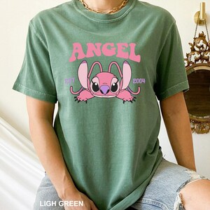 CuCute Angel Shirt, Comfort Colors, Disney Angel Est 2004 Shirt, Floral Stich Angel Shirt, Disneyland Trip Shirts, Girly Disney Shirt,173917 Bild 13