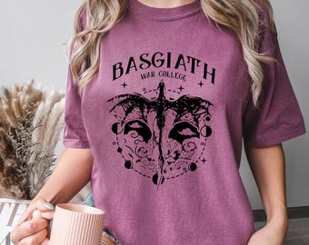 Basgiath War College Book Shirt, Comfort Colors, Dragon Rider Shirt, Fantasy Book Shirt, Book Lover Shirt, Basgiath Dragon Rider Tee, 174649