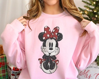 Disney Mickey and Minnie Mouse Classic Sweatshirt, Disney Couples Sweatshirt,Mickey and Friends Hoodie, Disneyland Matching Crewnecks,172937