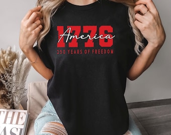 1776 America Shirt, Comfort Colors, Fourth of July Shirt, USA Est 1776 Patriotic Shirt, Independence Day Shirt, 4th Of July Shirt, 175290